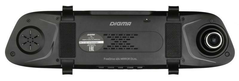 Видеорегистратор Digma FreeDrive 404 Mirror Dual, черный