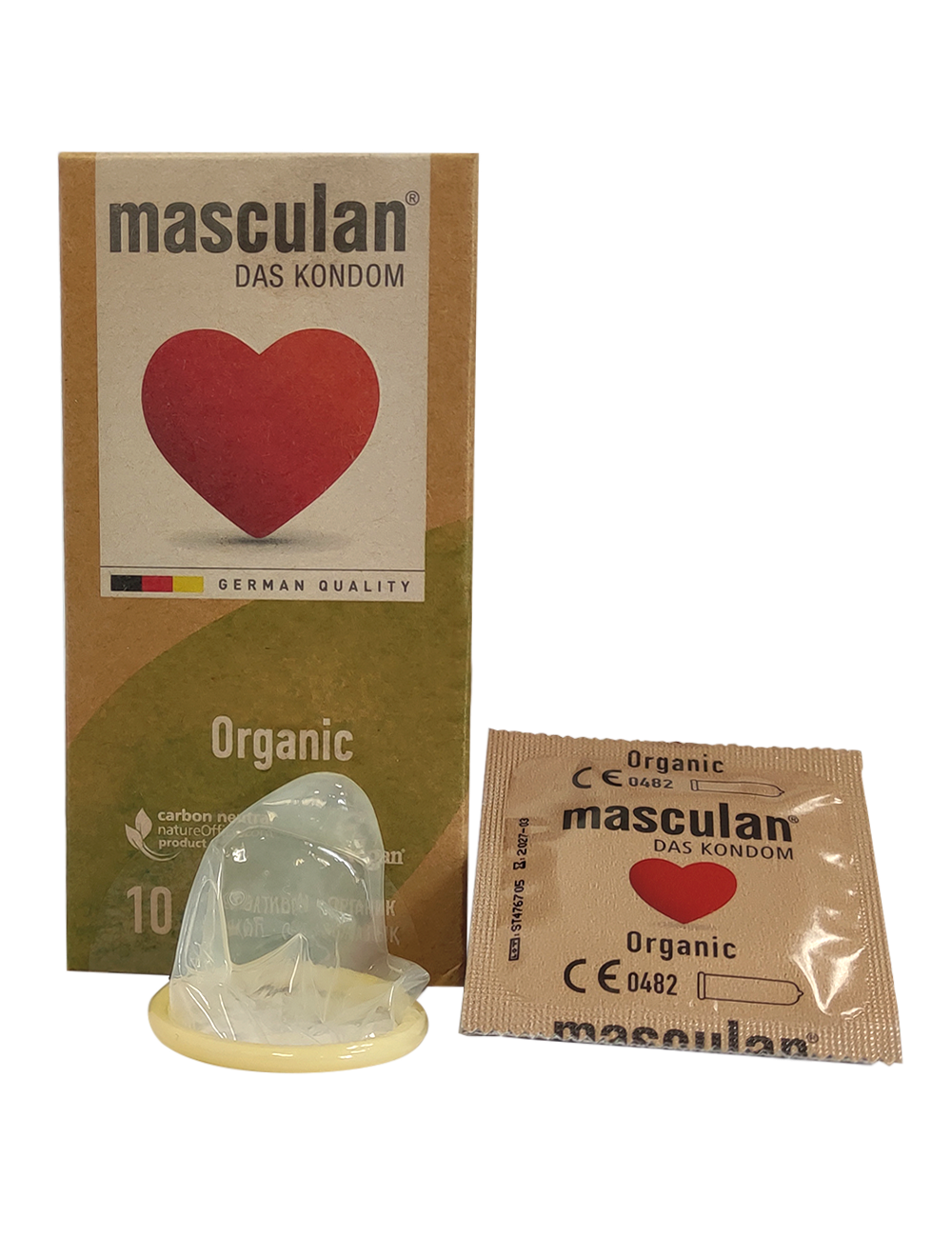 Презервативы Masculan Organic №10, экологичные, тонкие, веган 10 шт