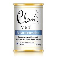 CLAN VET GASTROINTESTINAL диет консервы для собак Профилактика болезней ЖКТ 340г (2 шт)