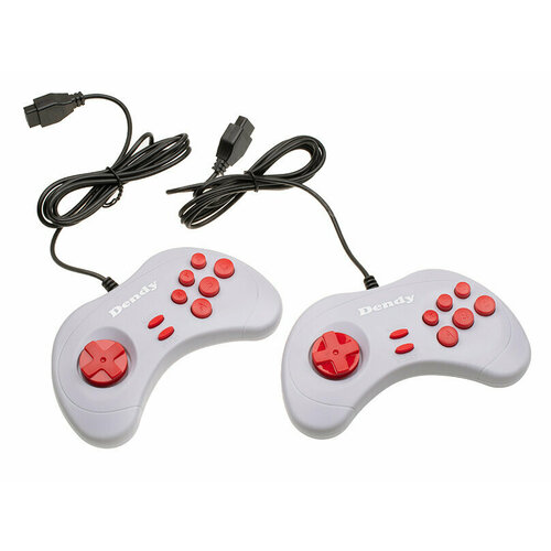 13-JS Джойстик Dendy узкий разъем серый 2 шт.