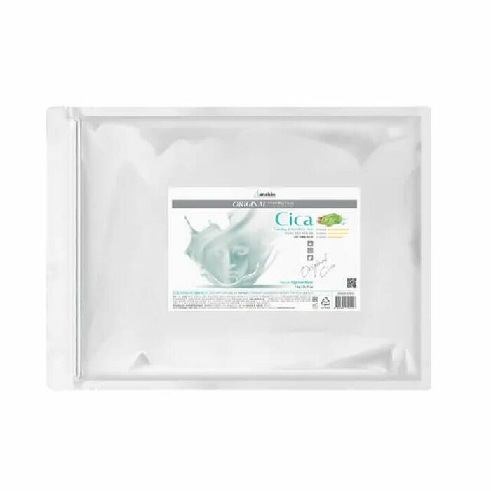 ANSKIN Альгинатная маска успокаивающая с экстрактом центеллы для проблемной и чувствительной кожи 500 г Original Cica Modeling Mask