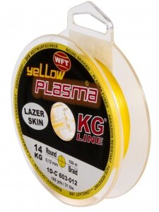 Леска плетёная WFT KG PLASMA Yellow 150/012