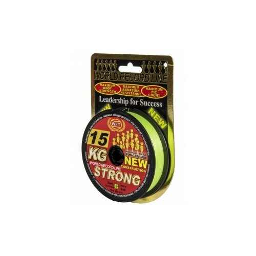 фото Леска плетёная wft kg strong chartreuse 150/012