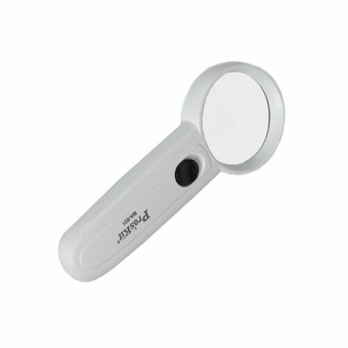 Лупа ручная [Magnifying glass is manual] (увеличение 3.5х, диам.46мм, LED подсветка) Pro'sKit, MA-021 фен матрёна ma 021 коричневый черный