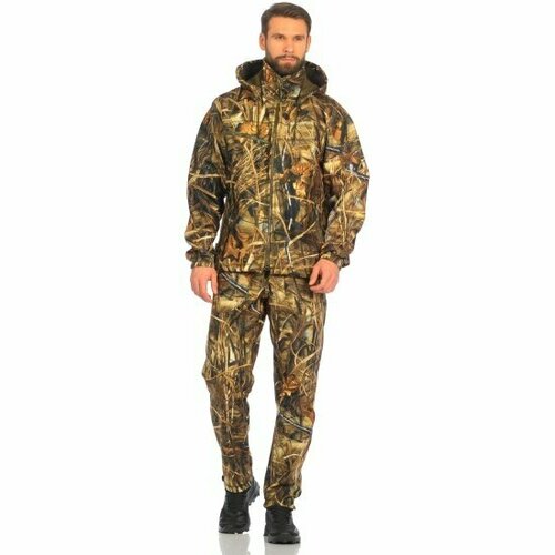 Костюм демисезонный Huntsman Никс люкс цвет Камыш ткань Alova windblock, разм. 56-58/182