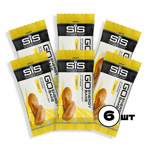 Энергетический батончик SCIENCE IN SPORT (SiS) GO Energy Bake 6 x 50 г, Лимон конфета science in sport энергетический батончик beta fuel energy 60 г лимон