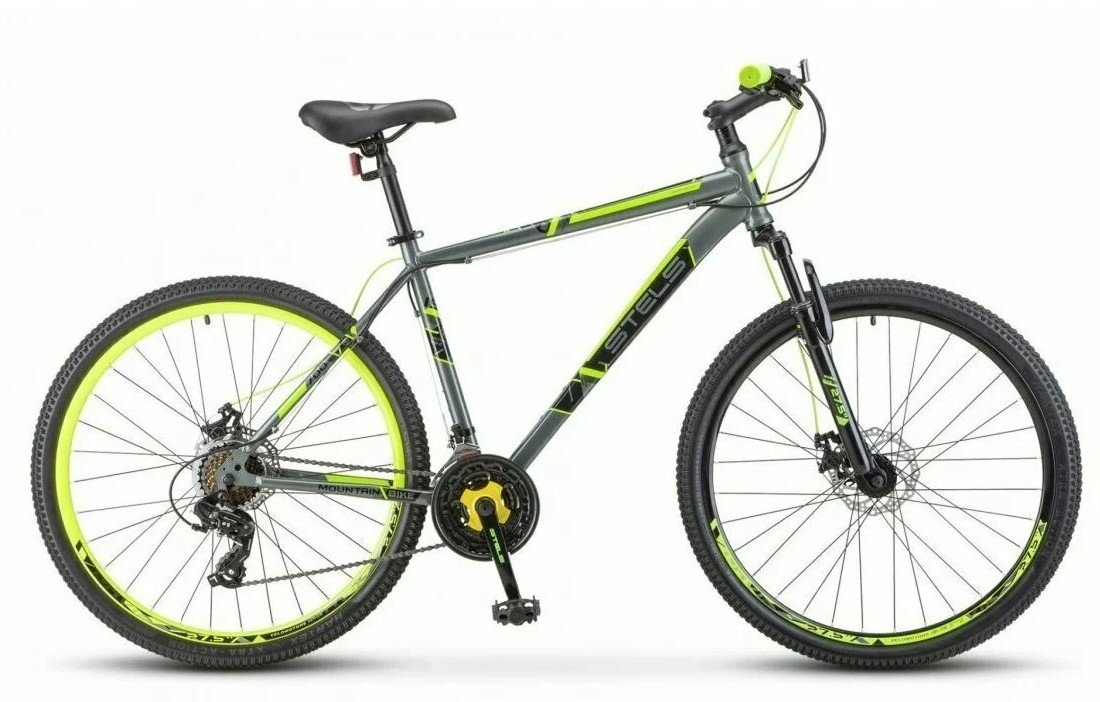 фото Велосипед STELS Navigator-700 MD 27.5 (F020) 21 серый/жёлтый