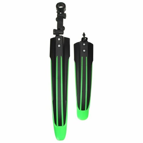 фото Набор крыльев для велосипеда кнр 24-26", зеленый (5363585)