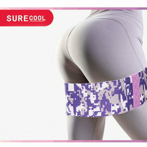 Резинка для фитнеса TD-802 848 см размер L фиолетовый 481₽