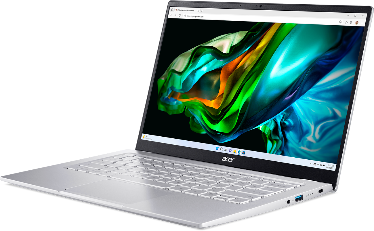 Ноутбук Acer NX.KG3CD.002 Ryzen 7 7730U/16GB/1TB SSD/14"/FHD/IPS/Win11Home/Silver - фото №2