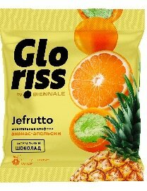 Жевательные конфеты Gloriss Jefrutto Ананас-Апельсин 35 гр