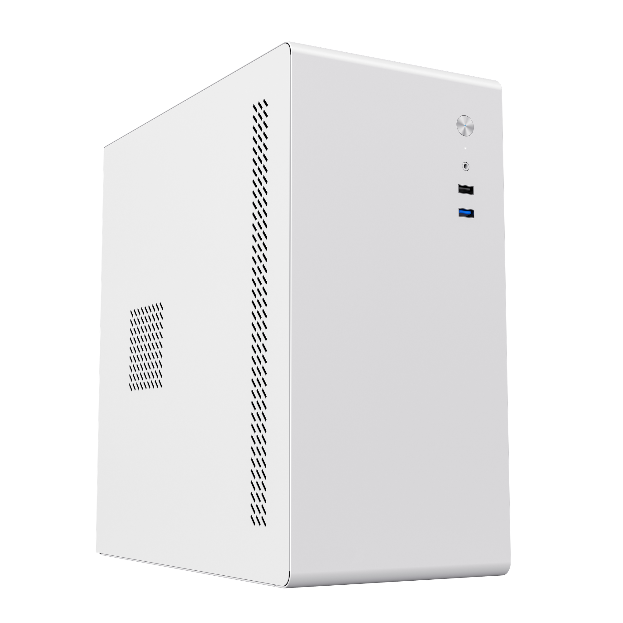 Корпус mATX Foxline белый, БП 450W, USB2.0, USB3.0, audio - фото №1