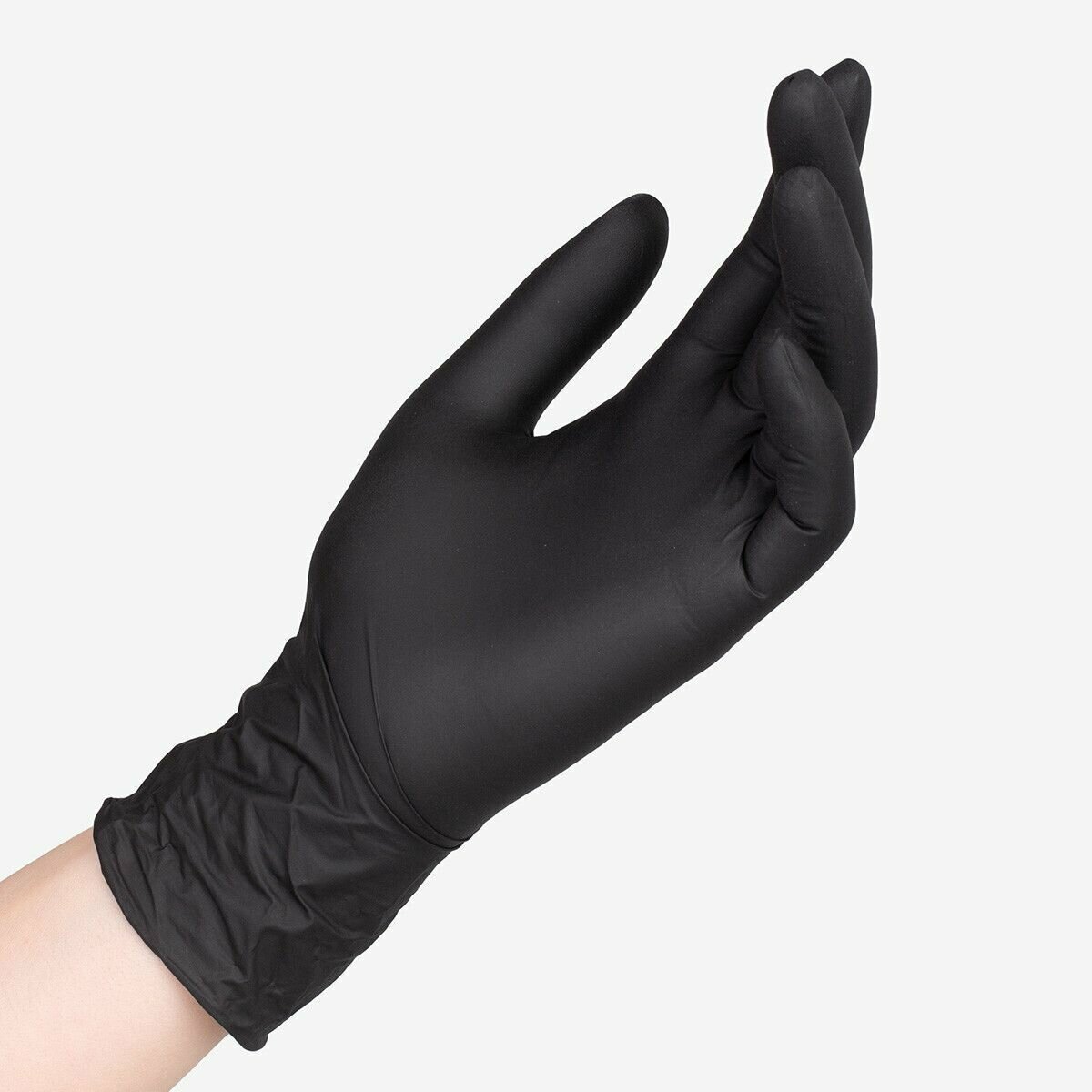 Перчатки Safe&Care нитриловые черные ZN 318 10 штук размер L