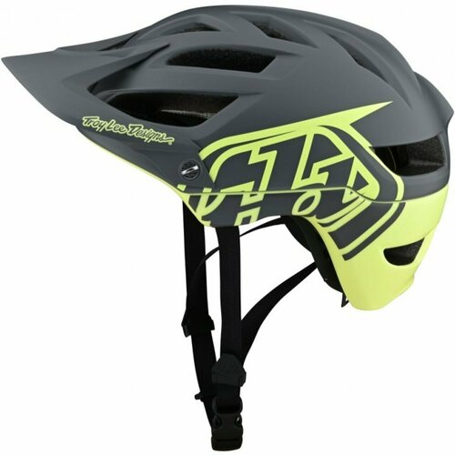 фото Велошлем troy lee designs a1 helmet w/mips classic (gray/yellow, m/l, 2023 (190111603))