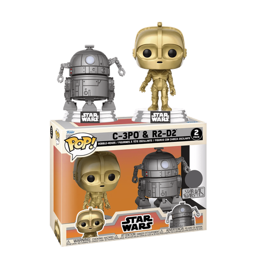 Фигурка Funko POP C-3PO and R2-D2 Ralph McQuarrie Concept 2-pack со стикером (Эксклюзив Disney Parks) из фильма Star Wars блокнот звёздные войны r2 d2 крафт