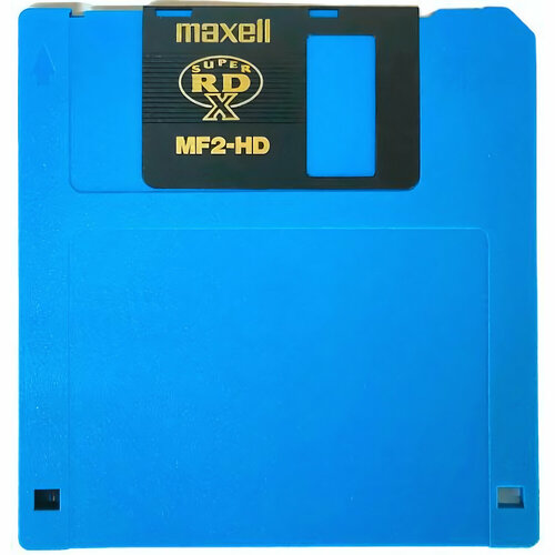 308827-COLOR-OEM Дискета Maxell 1,44 Мб 3.5" 2HD, пластиковый корпус, цветная - 1 штука