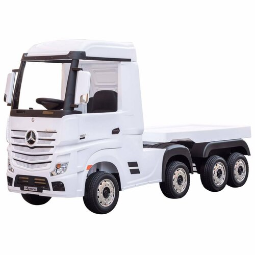 Harley Bella Детский электромобиль фура Mercedes-Benz Actros 4WD 12V с прицепом - HL358-LUX-WHITE-TRAILER