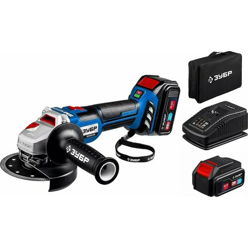 Бесщеточная УШМ ЗУБР Профессионал 20В 2 АКБ 4Ач AB-125-42 2844000₽