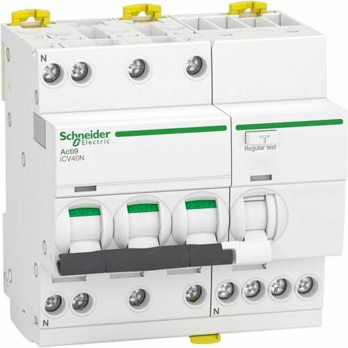 Schneider Electric A9DE3725 Выкл. авт. дифференциального тока iCV40 3P+N 6кА 25A C 30мA тип AC