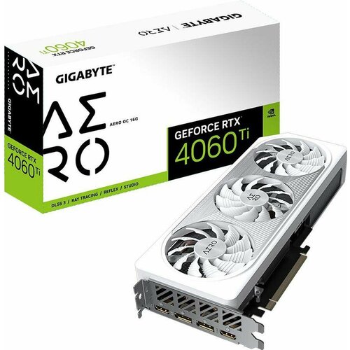 Видеокарта Gigabyte GeForce RTX 4060 Ti AERO OC 16G Ret 5810000₽