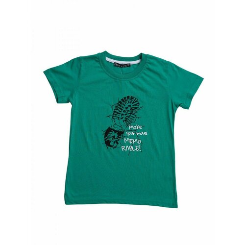 фото Футболка , размер 116, зеленый superkinder