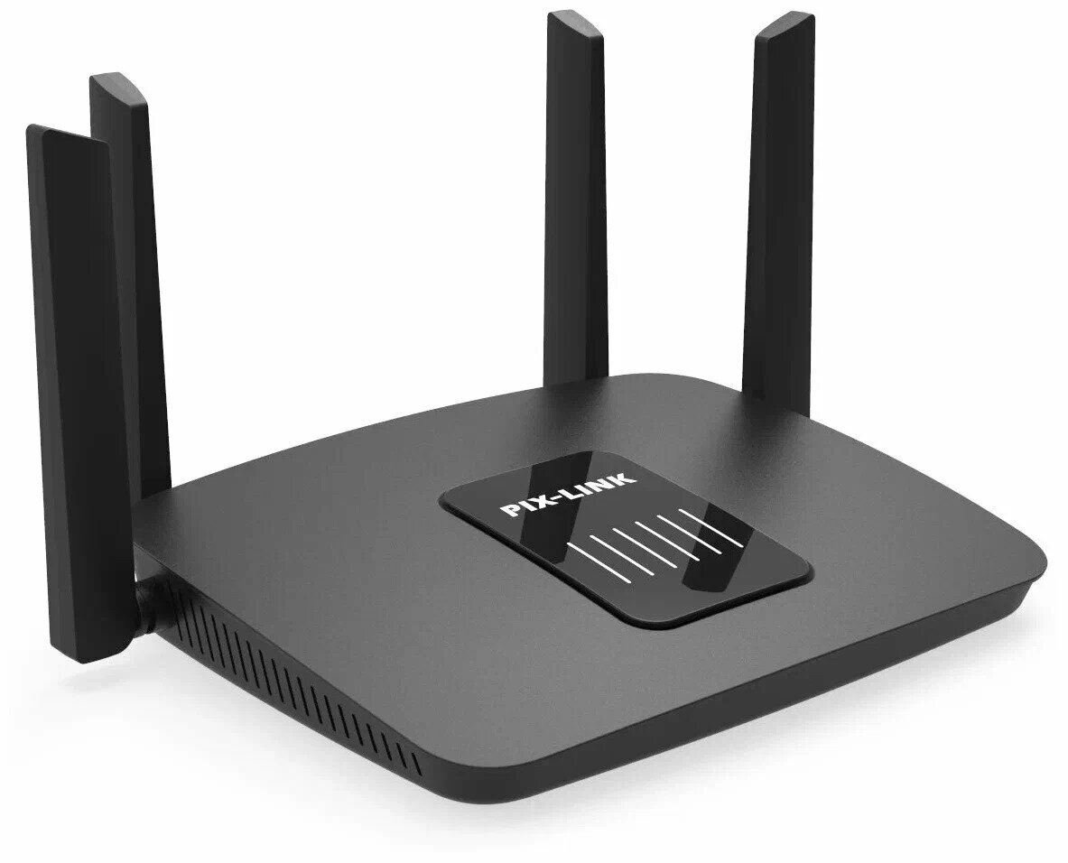 WIFI Роутер / Двухдиапазонный Роутер WiFi PIX-LINK LV-AC06 до 1200 Мбит/с. black Гигабитный/ Усилитель Pix-Link LV-AC06 Wireless Wi-Fi