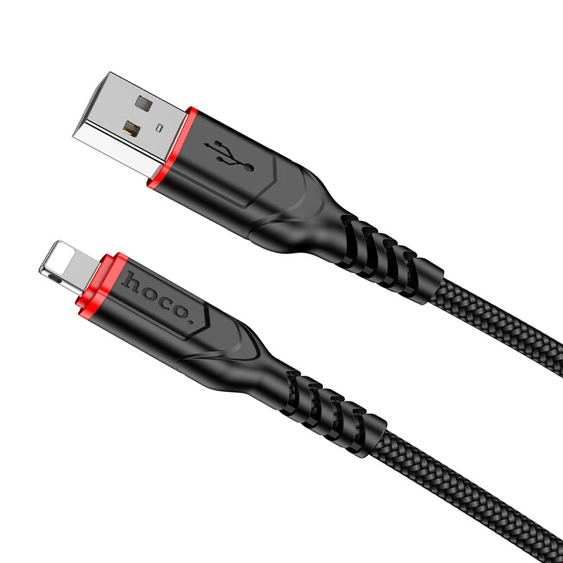 USB дата кабель Lightning, HOCO, X59, 2м, черный