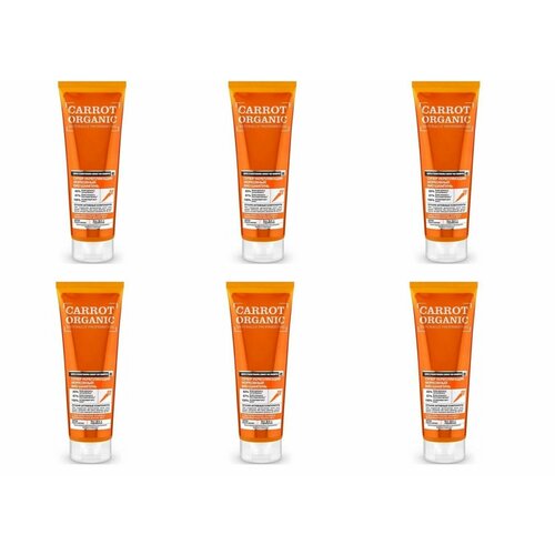 Шампунь био для волос Organic Naturally Супер укрепляющий морковный, 250мл х 6шт