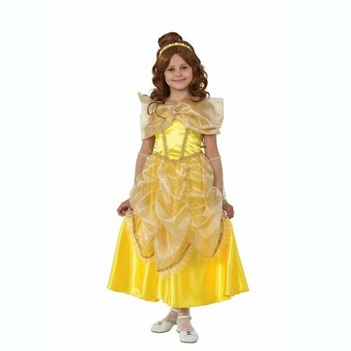 Карнавальный костюм для детей Принцессы Белль (текстиль) Батик, рост 140см костюм белль принцессы батик 492