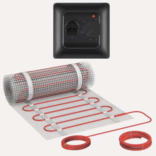 Изображение товара Теплый пол Vimarr Y 540Y525KM3.5-M1-02 3.5 м2 525 Вт с черным механическим терморегулятором