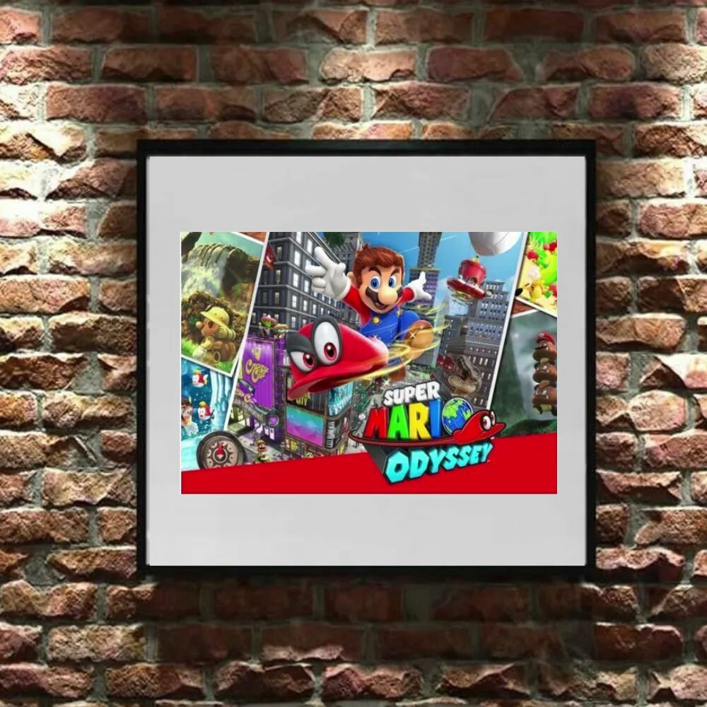 Постер "Super Mario Odyssey" Cool Eshe из коллекции "Любимые герои" А4