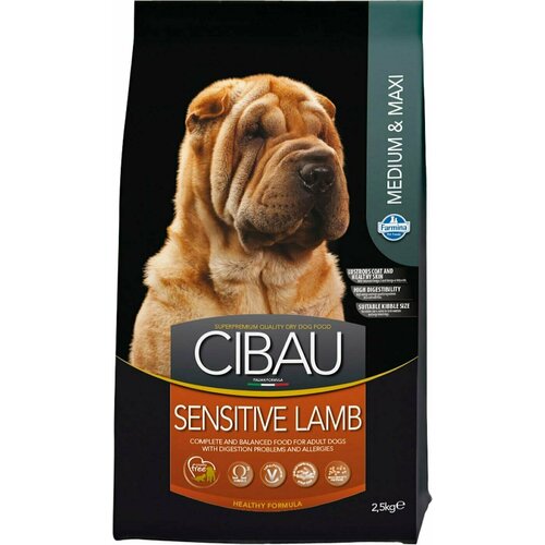 Farmina / Сухой корм для собак Cibau Sensitive Lamb с ягненком для средних и крупных пород 2.5кг 1 шт