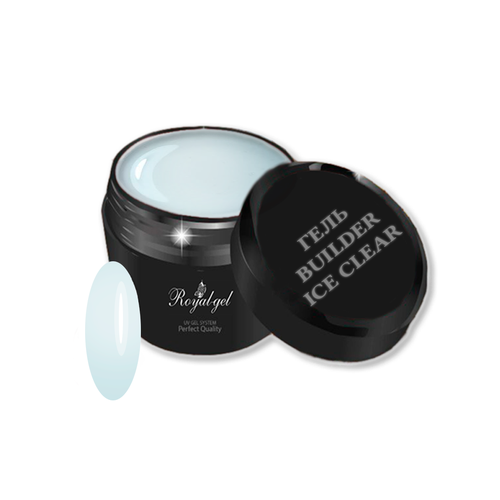 Гель для наращивания и укрепления ногтей прозрачный Royal-gel BUILDER ICE CLEAR 50 мл.