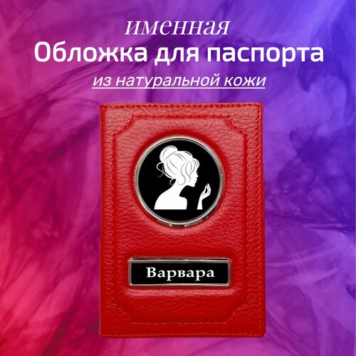 Обложка для паспорта 600-601-313, красный