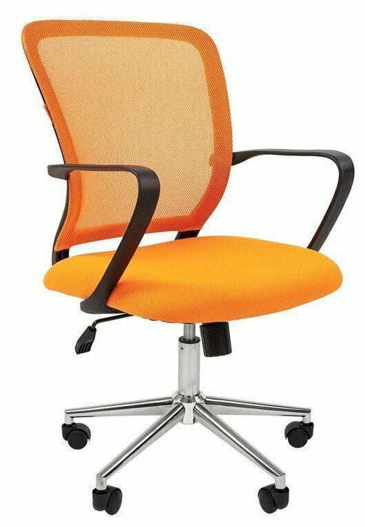 Кресло Chairman 698 TW-66 оранжевый хром
