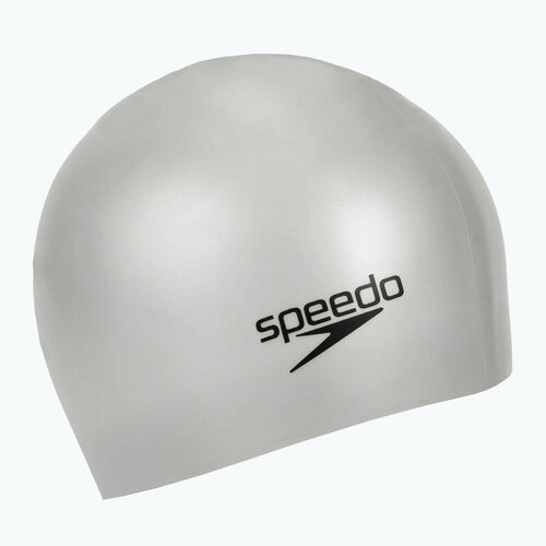 фото Шапочка для плавания speedo long hair cap, серебристый, силикон