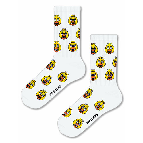 Носки MySocks, размер 36-43, белый fnaf f five nights at freddys anime ab diamond painting mosaic embroidery cross stitch kit 5d full drill rhinestone handmade