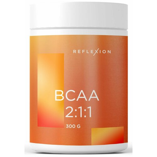 фото Bcaa спорт питание, порошок 300 гр, аминокислоты bcaa 2:1:1 reflexion