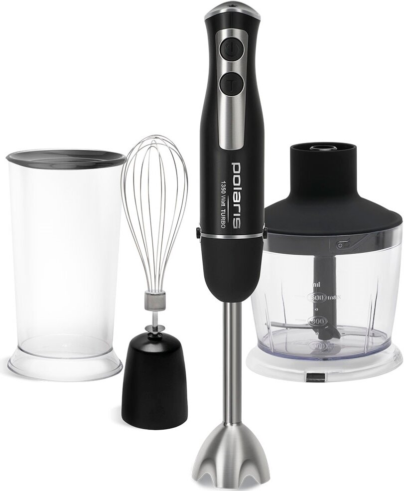 Блендер погружной Polaris PHB 1385 черный (1350Вт, 2 режима)