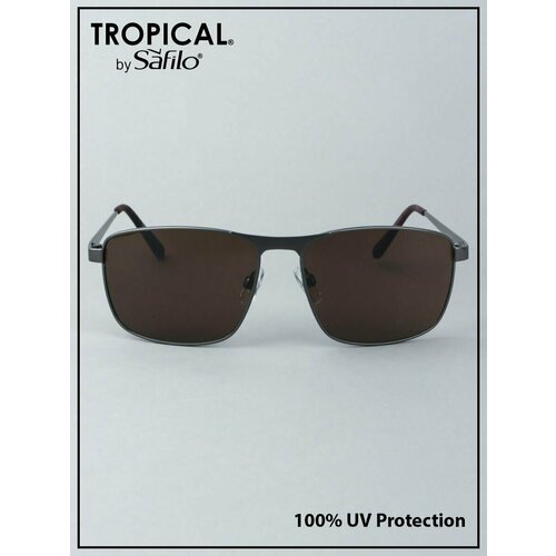 фото Солнцезащитные очки tropical by safilo gnarly, оправа: металл, с защитой от уф, для мужчин, коричневый