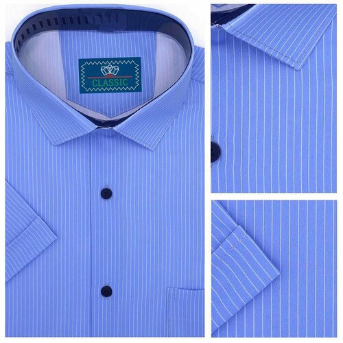 фото Рубашка bossado, размер m, голубой