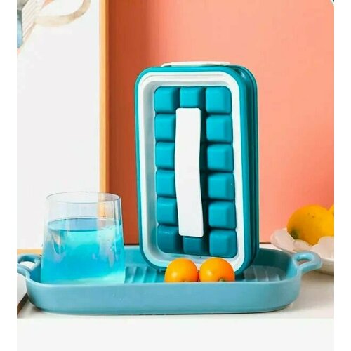 Форма для льда в форме кубиков зеленый цвет 24 ячеек бутылка для воды форма силиконовая 899₽