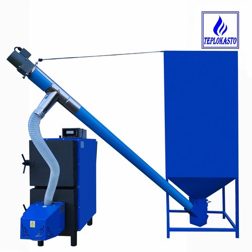 Котел пеллетный автоматический теплокасто 100 кВт для отопления дома гаража склада и др помещений на 1000 кв м 74000000₽