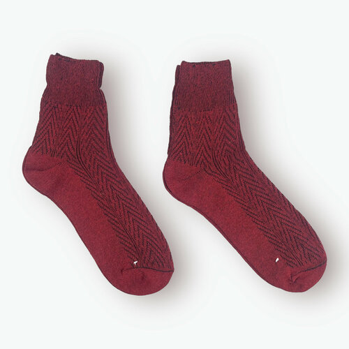 фото Женские носки средние, быстросохнущие, усиленная пятка, размер 23, бордовый лиля