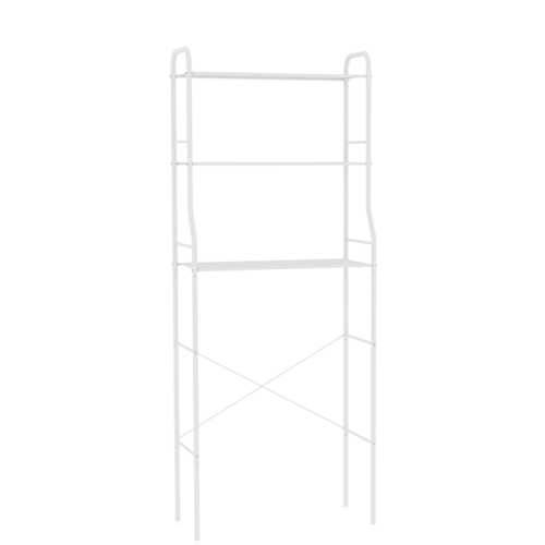 Стеллаж металлический белый для ванной над стиральной машиной максимальная нагрузка 8 кг 7876₽