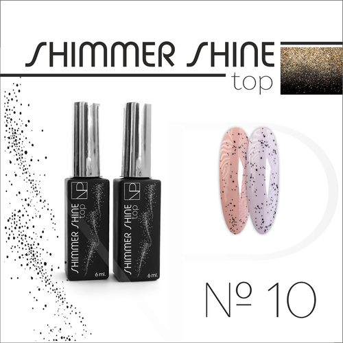 nartist shine color top 7 6ml Nartist Top Shimmer Shine 6ml №10