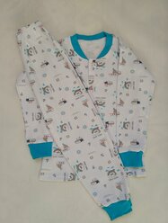 Пижама для мальчиков "Прыгающий дельфин", размер 30, рост 110-116