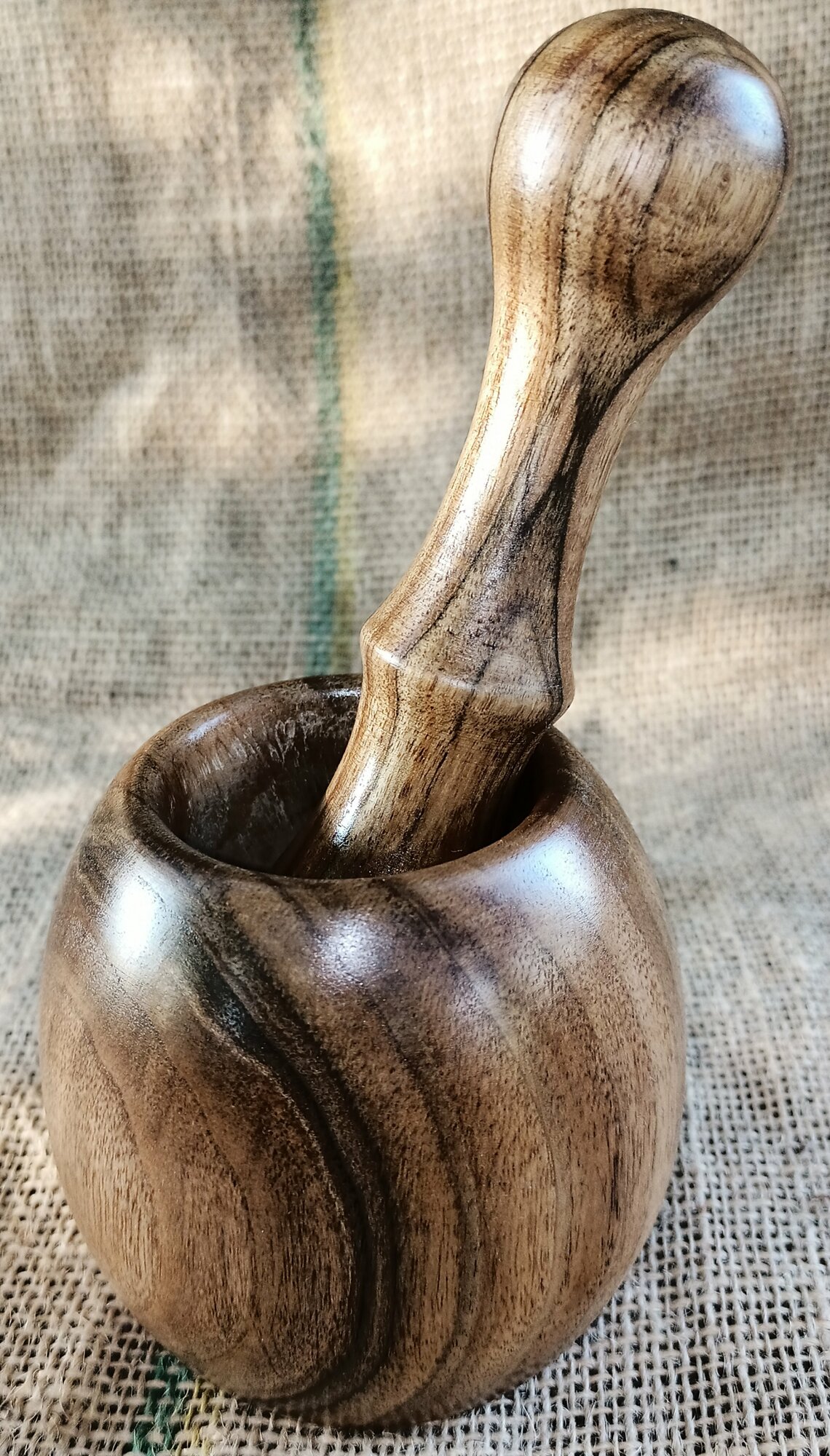 фото Деревянная ступка