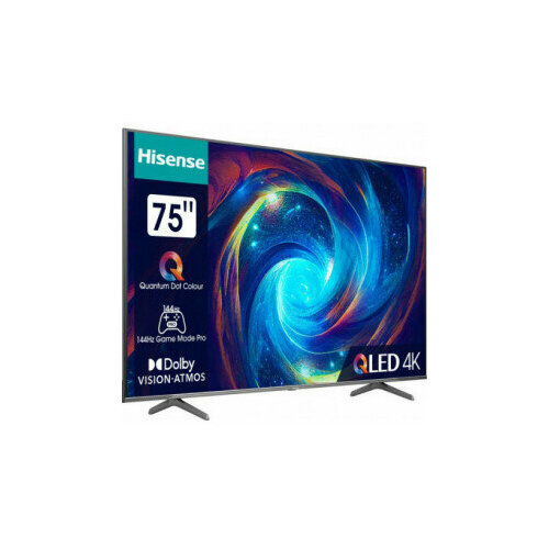 Телевизор 75' hisense 75e7kq pro (uhd, vidaa, qled, 144hz)