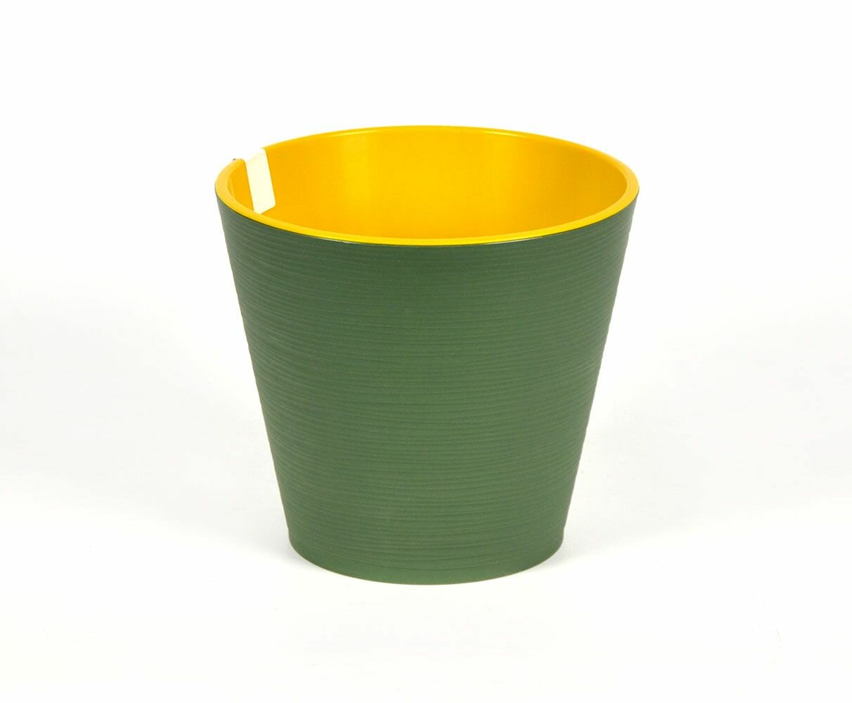 Горшок Конус 6л Нефрит с вкладкой d225см h215см